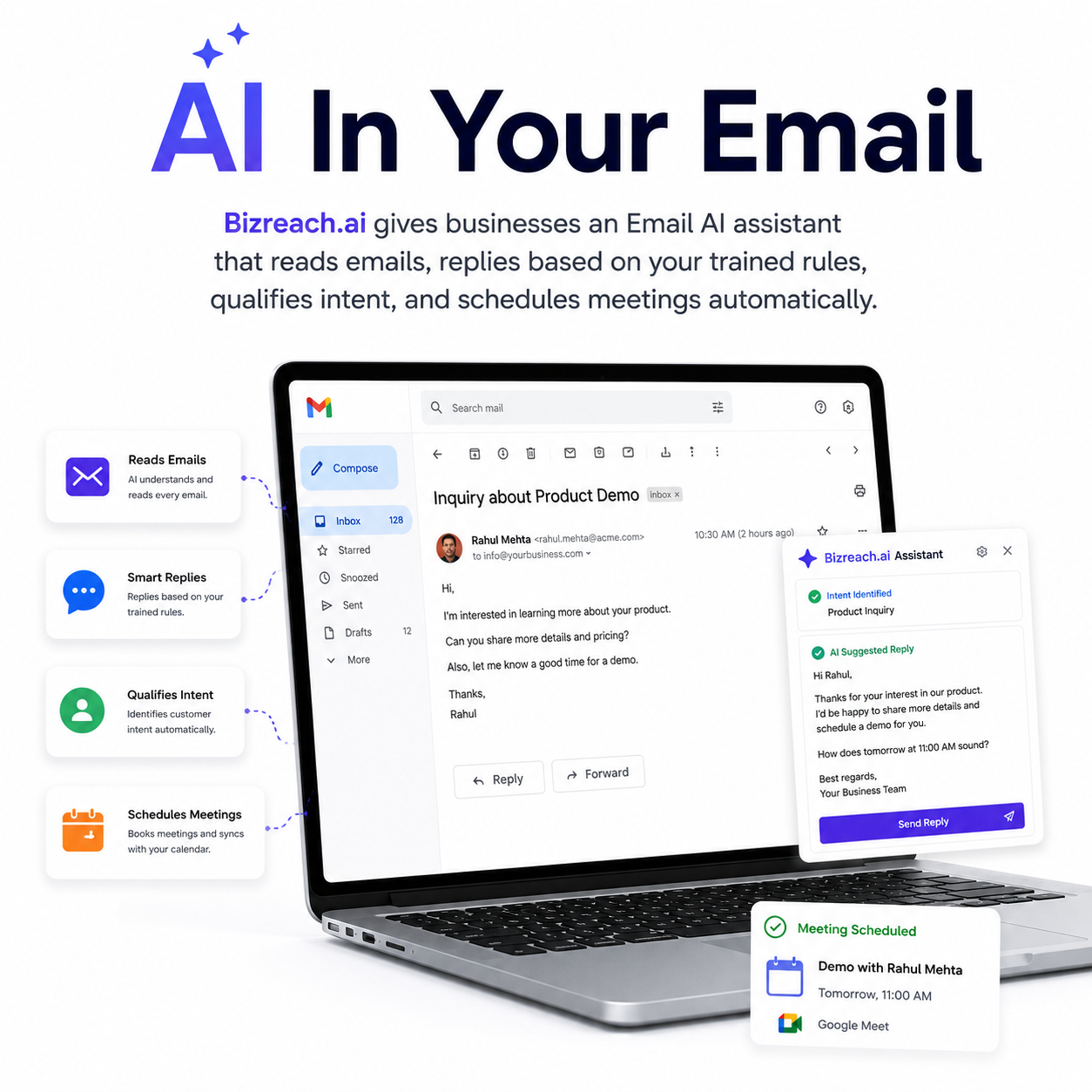 Bizreach.ai Email automation visual